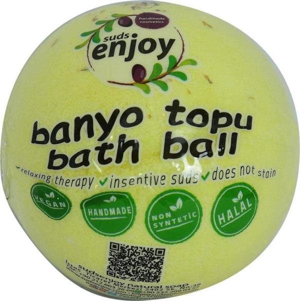 Suds Enjoy Papatyalı El Yapımı Banyo Bombası Banyo Topu Sarı 100 gr - Image 1