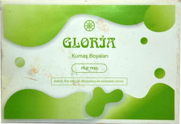 Gloria Filiz Yeşil Renk Pamuk Yün Naylon İpek Kumaş Boyası 10 GR - Image 1