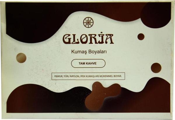 Gloria Tam Kahve Rengi Pamuk Yün Naylon İpek Kumaş Boyası 10Gr - Image 1