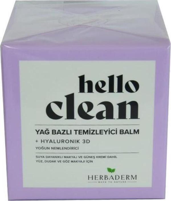 Hello Clean Yağ Bazlı Temizleyici Balm Hyaluronik 3D 100ML - Image 1