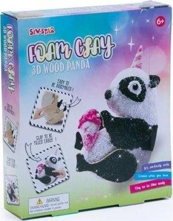 SEW STAR Made in Foam Clay Panda - Image 1