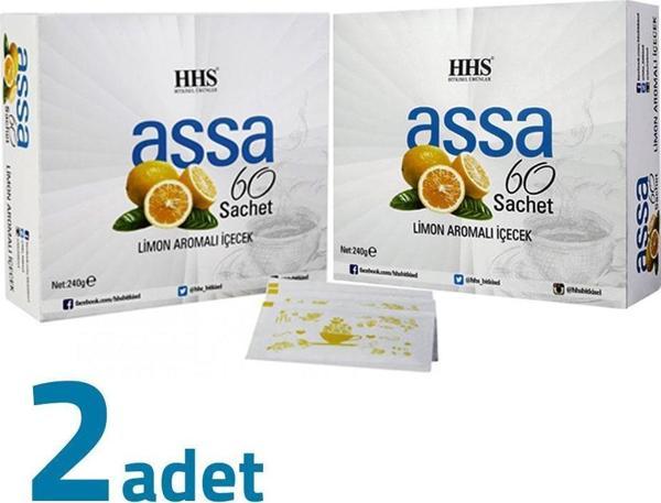 HHS Assa 60 Sachet Limon Aromalı Bitki Form Çayı 240GR X 2 Adet - Image 1