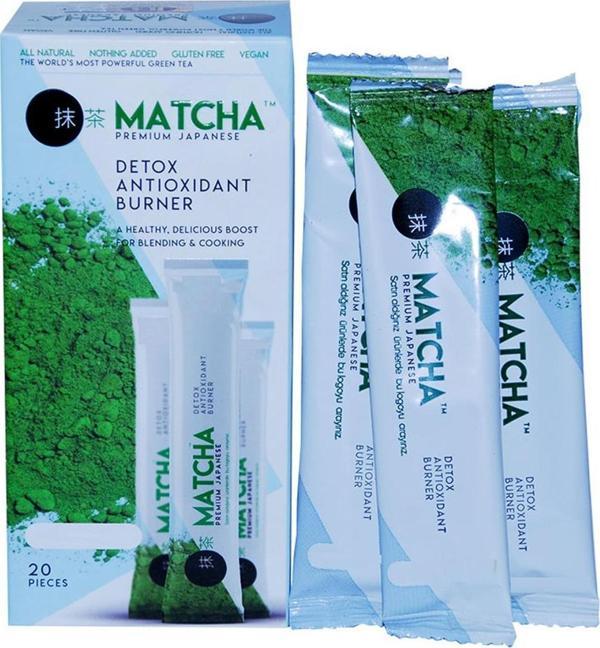Matcha Maça Premium Japanese Detox Antioxidant Bitki Çayı 20li - Image 1