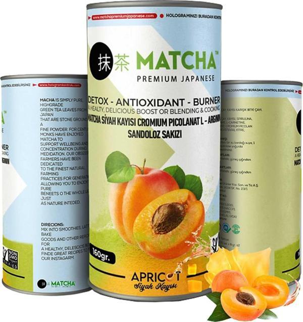 Matcha Premium Japanese L-Karnitin Siyah Kayısılı Çayı 20 x 8GR - Image 1