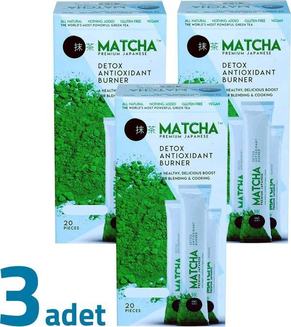 Matcha Premium Japanese Maça Çayı Orijinal Bandrollu 20Ad X 3Kutu - Image 1