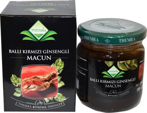 Themra Ballı Kırmızı Ginsengli Macun Bitkisel Karışım 240 Gr - Image 1