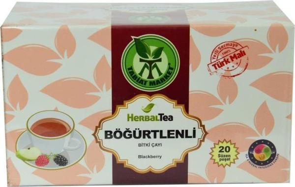 Tabiat Market Herbal Tea Böğürtlenli Bitki Çayı Blackberry 20 Süzen Poşet Çay - Image 1