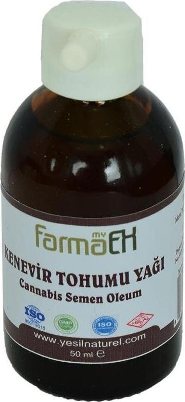 Yeşil Naturel Farmaex Kenevir Tohumu Yağı Soğuk Press 50 ML - Image 1