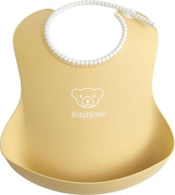 Babybjörn Yumuşak Plastik Mama Önlüğü - Powder Yellow - Image 1