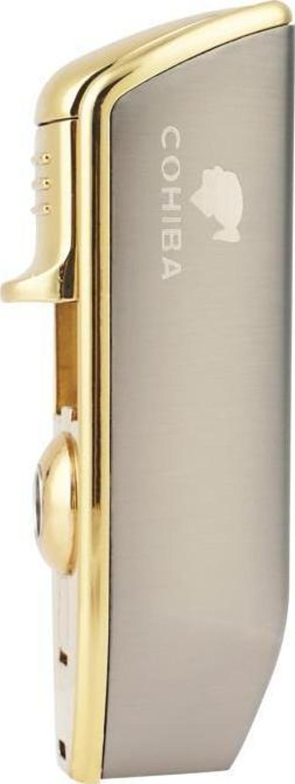 Cohiba 3 Torch Pürmüz Gunmetal Yan Ağız Puro Çakmağı - Image 1