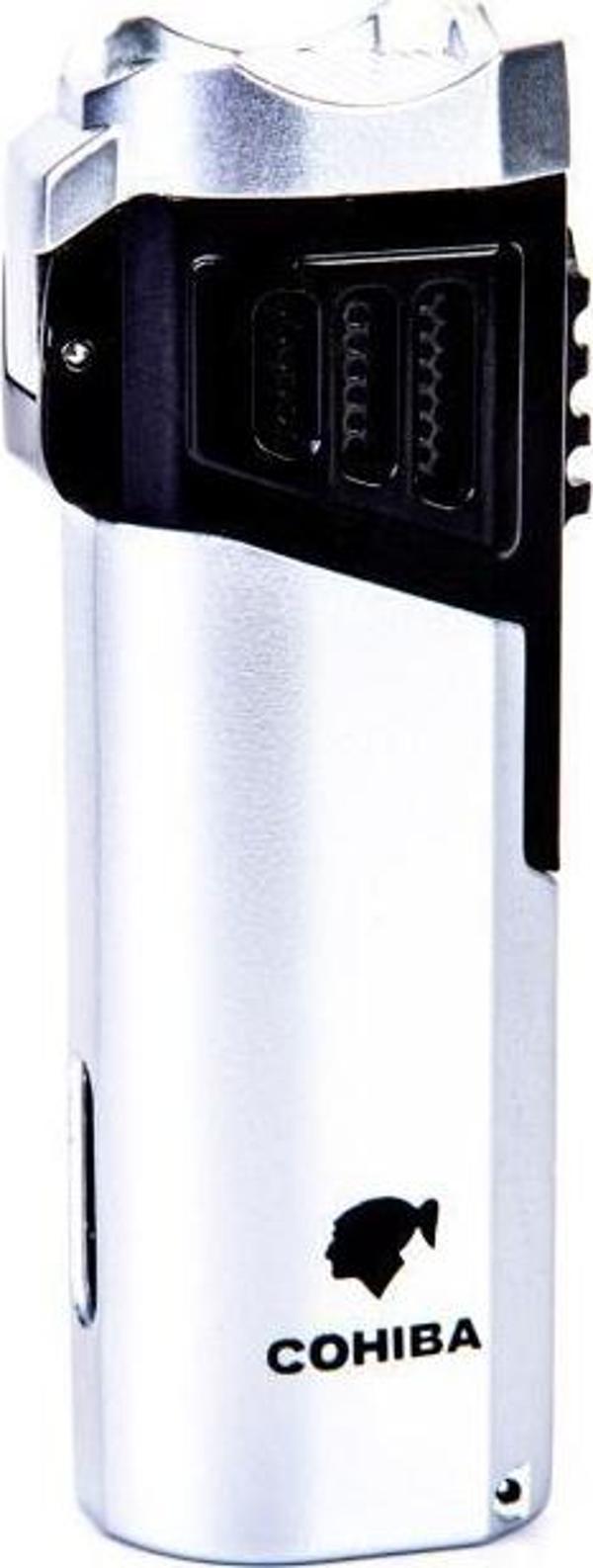 Cohiba Dört Torch Pürmüz Gümüş Puro Çakmağı - Image 1