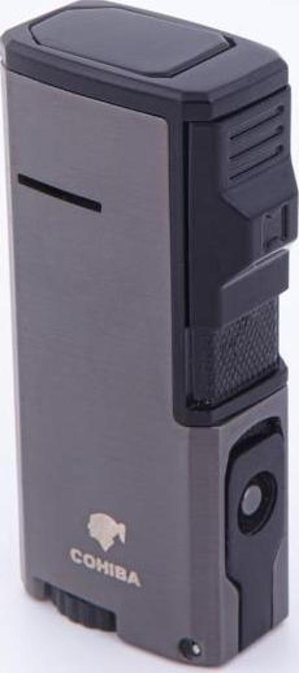 Cohiba Üç Torch Pürmüz Gunmetal-Siyah Puro Çakmağı - Image 1