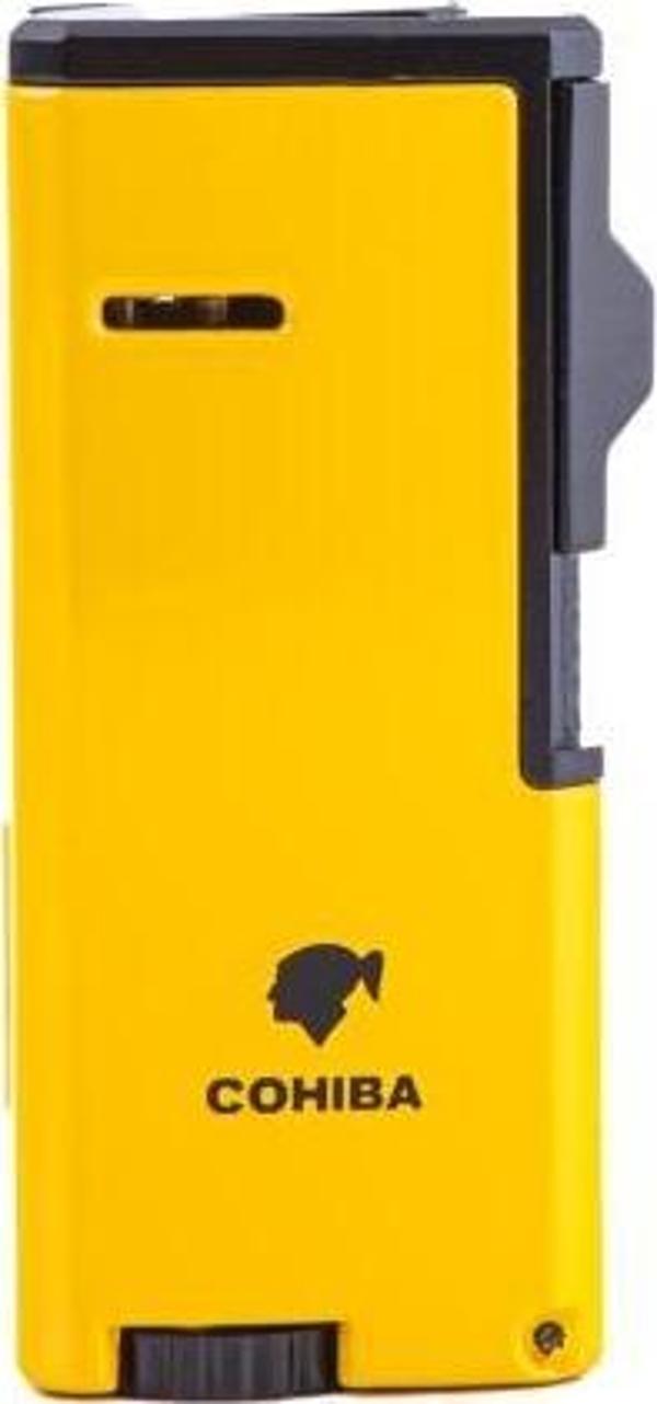 Cohiba Üç Torch Pürmüz Sarı-Siyah Puro Çakmağı - Image 1