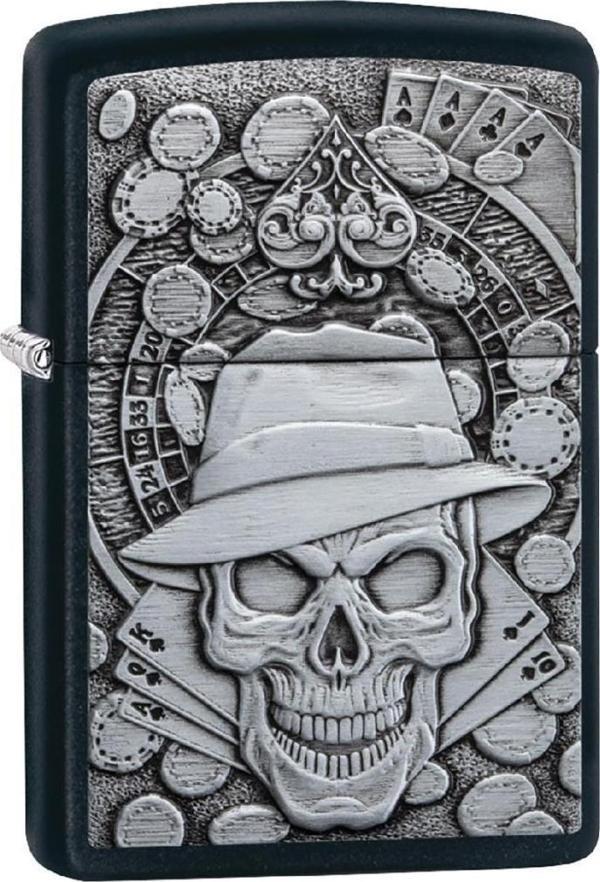 Zippo Çakmak 218 Gambling Skull 49183-078935 - Image 1