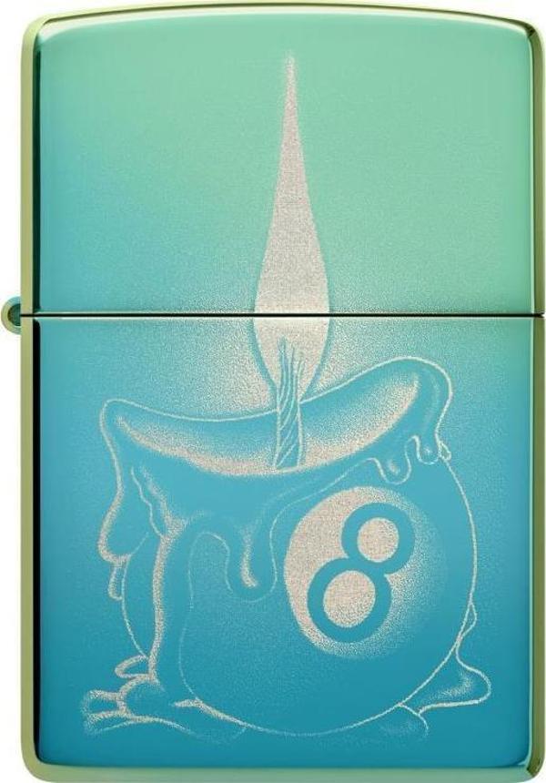 Zippo Çakmak 48615-103470 49191 Eight Ball Tattoo Design - Image 1