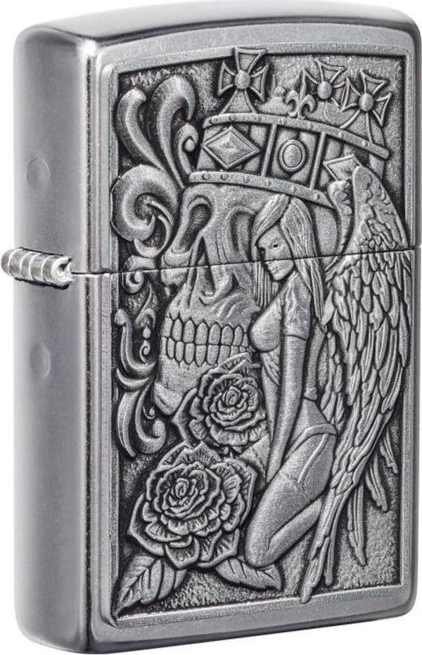 Zippo Çakmak 49442-087410 207 Skull And Angel Emblem - Image 1