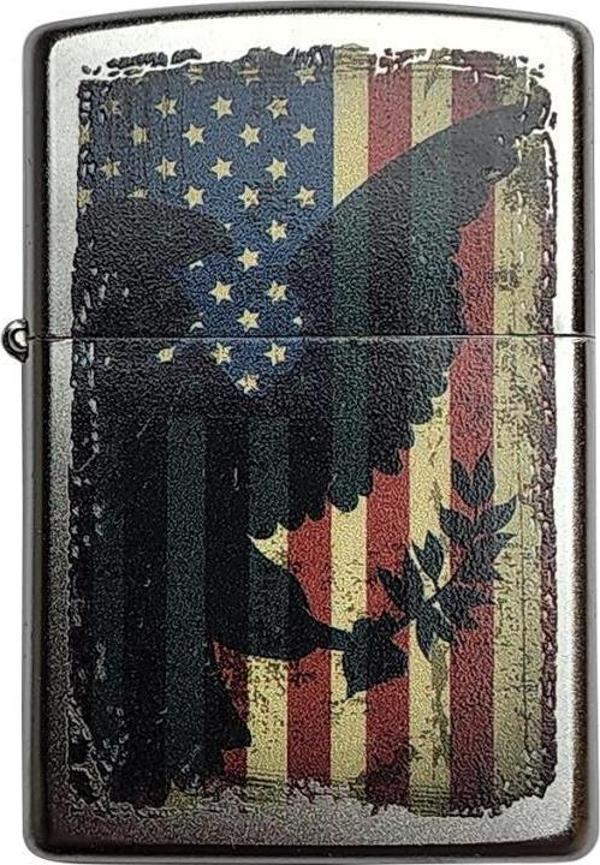 Zippo Çakmak American Flag Eagle Design - Image 1