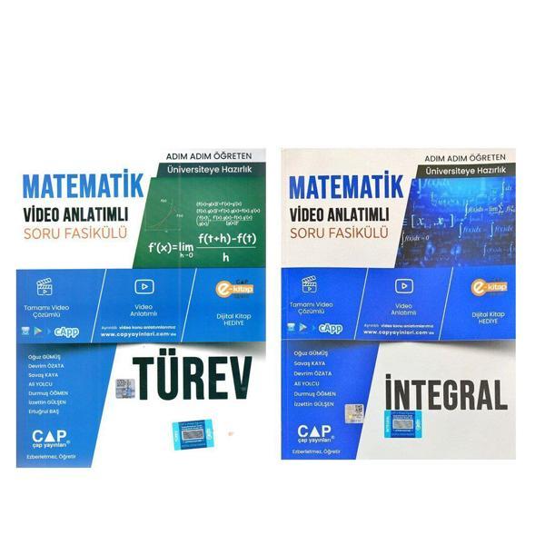 Çap Yayınları Matematik İntegral ve Türev Konu Anlatımlı Soru Bankası Seti 2 Kitap - Çap Yayınları - Image 1