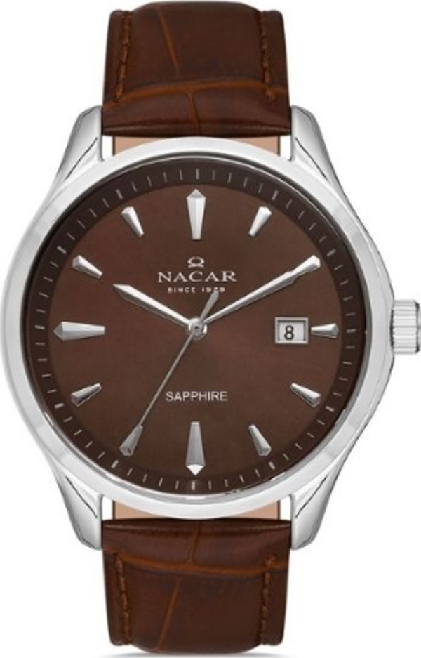 Nacar NC31-291761-AKL2 Deri Erkek Kol Saati - Image 1