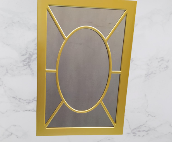 AYNA-Dresuar 18199 motif MODEL Parlak Gold Renk  Kayın torna Kutu sevk El Yapım - Image 1