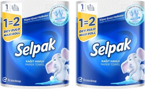 3 Katlı Dev Rulo Havlu 2 Adet - Image 1