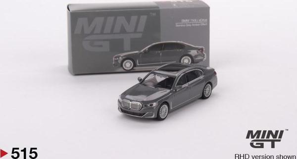 Mini GT BMW 750Li xDrive Bernina Grey Amber Effect - 515 - Image 1