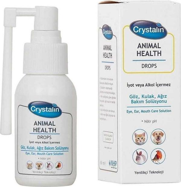 Crystalin Kedi Köpek İçin Göz Kulak ve Ağız Bakım Solüsyonu 100 Ml - Image 1