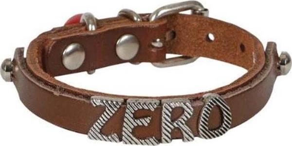 Cattie İsimlikli Deri Kedi Tasması Kahve 1x19-23 Cm - Image 1