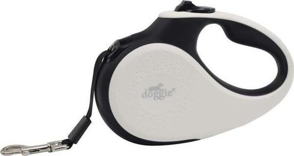 Doggie Otomatik Uzatma Tasması Soft Seri Beyaz 12 Kg / 3 Mt - Image 1