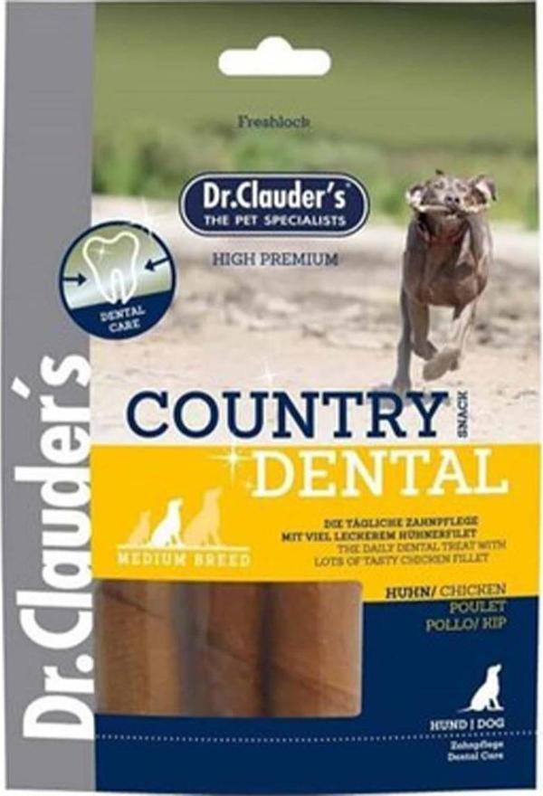 Dr.Clauders Country Tavuklu Dental Medium Köpek Ödülü 120 Gr - Image 1