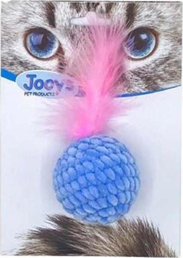 Jooys Tüylü Kadife Kedi Topu - Image 1