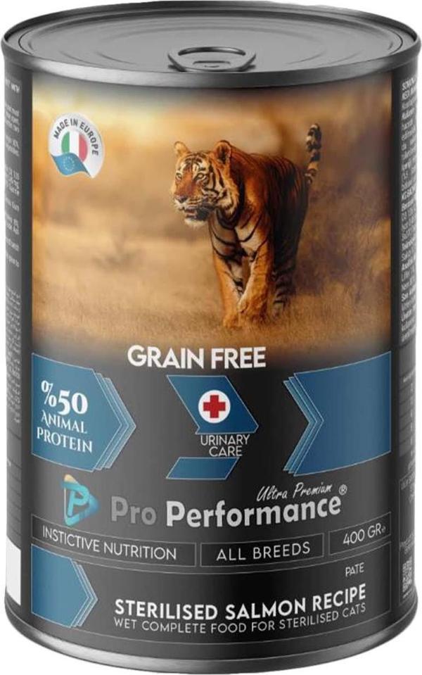 Pro Performence Somonlu Kısırlaştırılmış Kedi Konserve Maması 400 Gr - Image 1