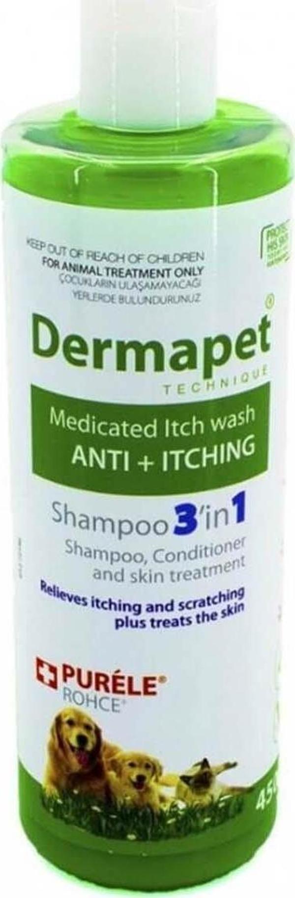 Purele Dermatolojik Etkili 3in1 Pet Şampuanı 450 Ml - Image 1