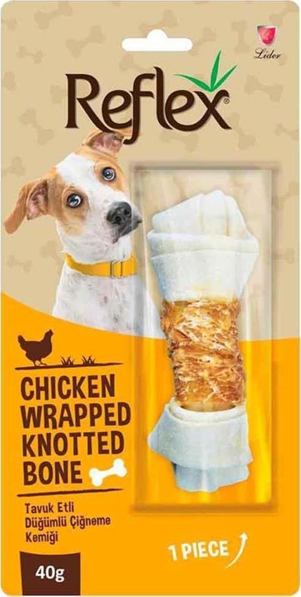 Reflex Tavuk Etli Düğümlü Kemik Köpek Ödülü 40 Gr - Image 1