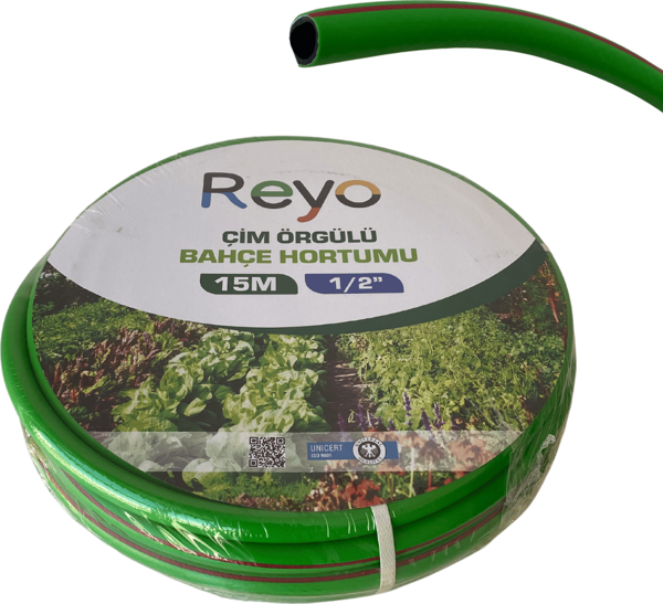 Reyo 1/2 Çim Örgülü Bahçe Hortumu 15 Metre - Image 1