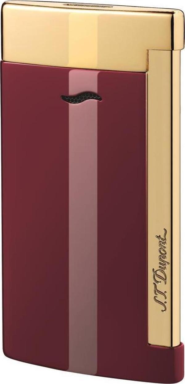 S.T. Dupont Slim 7 Lotus Kırmızı Altın Puro Çakmağı 27707 - Image 1