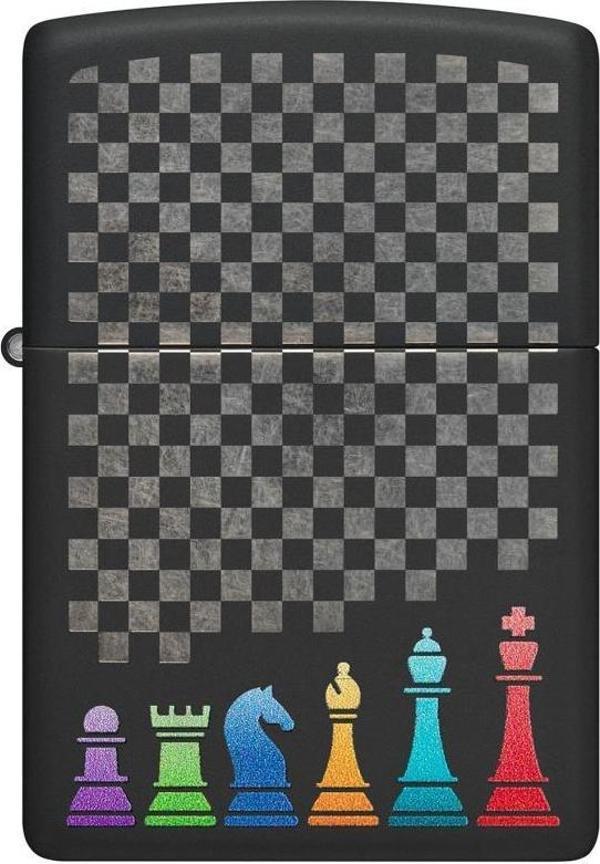 Zippo Çakmak 48662-106758 218C Chess Pieces Design - Image 1