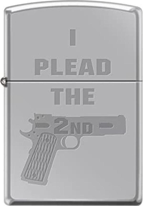 Zippo Çakmak I Plead The 2nd High Polish Chrome - Image 1