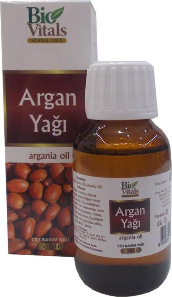 Bio Vitals Argan Cilt Bakım Yağı 50ML Doğal Argania Brassia Oil  - Image 1