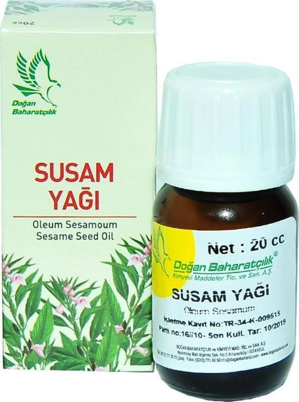 Doğan Baharatçılık Susam Yağı 20cc Doğal Saf Cam Şişe - Image 1