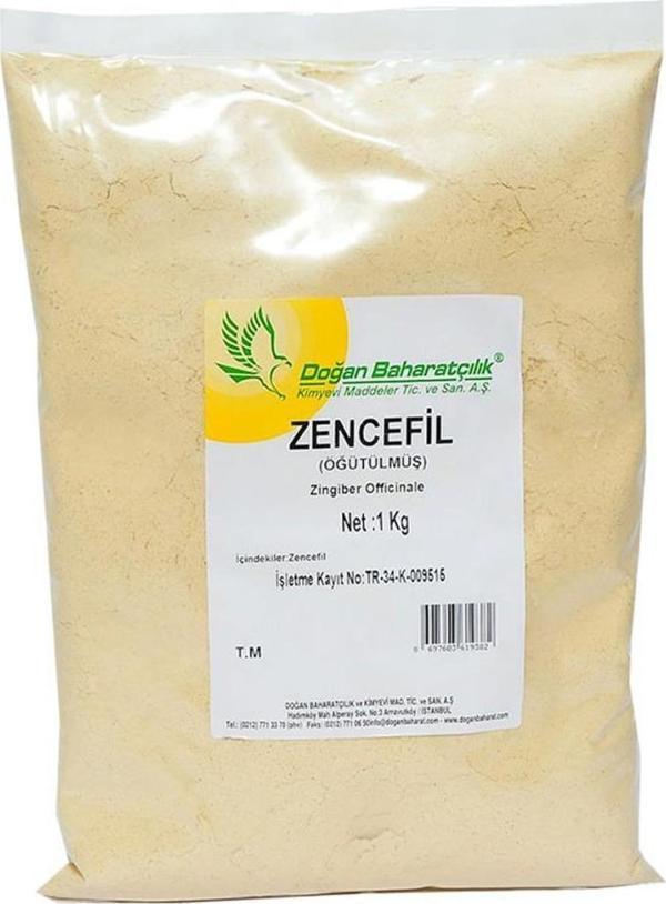 Doğan Baharatçılık Toz Zencefil 1  kg Kiloluk Paket Öğütülmüş - Image 1