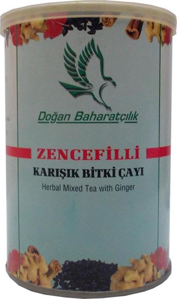 Doğan Baharatçılık Zencefilli Karışık Bitkisel Çayı 100 gr Teneke - Image 1