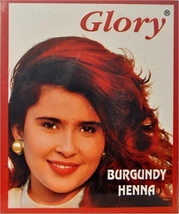 Glory Kızıl Hint Kınası (Burgundy Henna) 10  gr Paket - Image 1