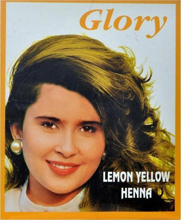 Glory Limon Sarı Hint Kınası (Lemon Yellow Henna) 10  gr Paket - Image 1