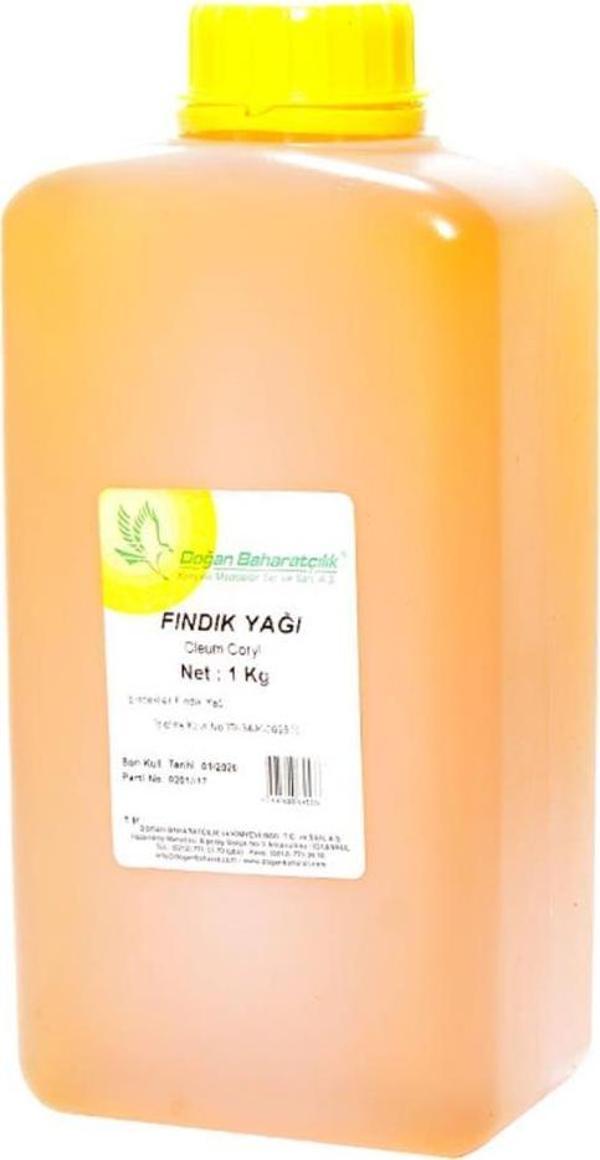 Doğan Baharatçılık Fındık Yağı 1 kg Doğal Saf Kiloluk Bidon - Image 1