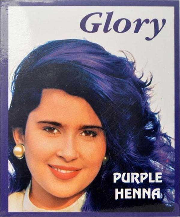 Glory Mor Hint Kınası (Purple Henna) 10  gr Paket - Image 1