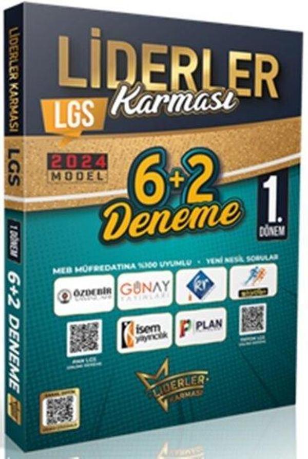 2024 Model 8. Sınıf LGS 1. Dönem 6 + 2 Deneme Seti - Liderler Karması - Image 1