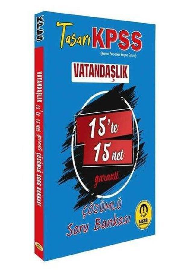 KPSS Vatandaşlık 15 te 15 Net Soru Bankası - Tasarı Akademi - Image 1