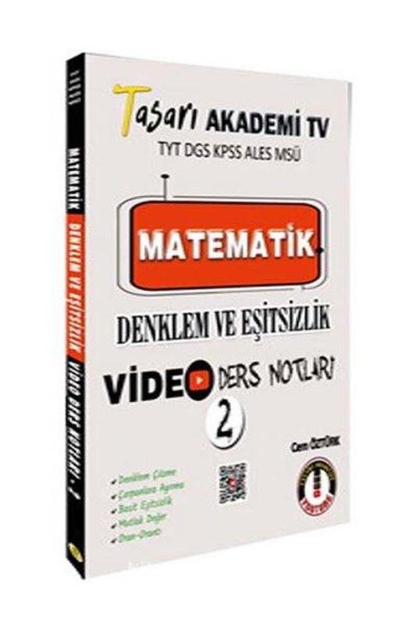 TYT DGS KPSS ALES MSÜ Matematik Denklem Eşitsizlik Video Ders Notları - Tasarı Akademi - Image 1