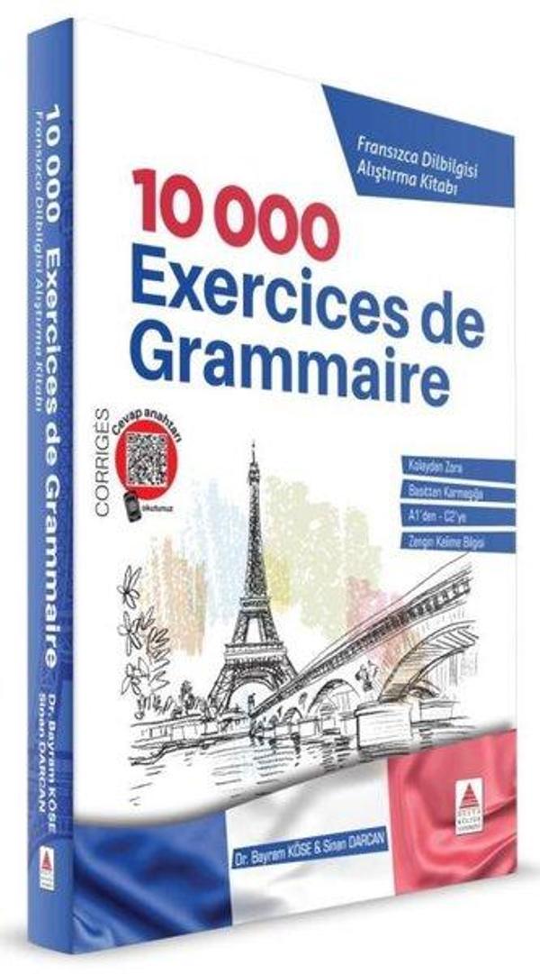 10000 Exercices de Grammaire - Fransızca Dilbilgisi Alıştırma Kitabı - Delta Kültür Yayınevi - Image 1